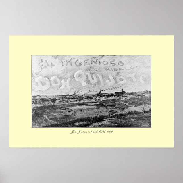 III Centenario-Don Quixote by  José Jiménez Aranda Poster (Front)