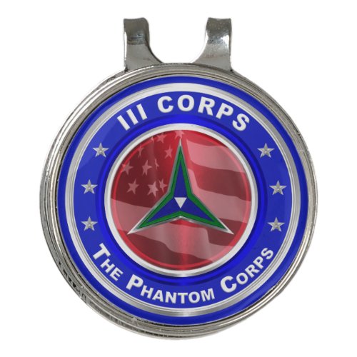  III Corps Phantom Corps Golf Hat Clip