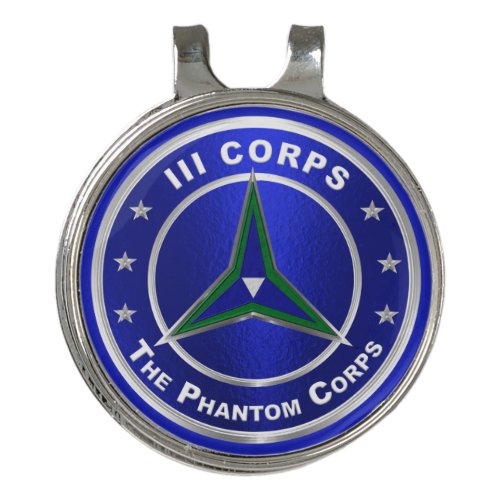  III Corps Phantom Corps Golf Hat Clip