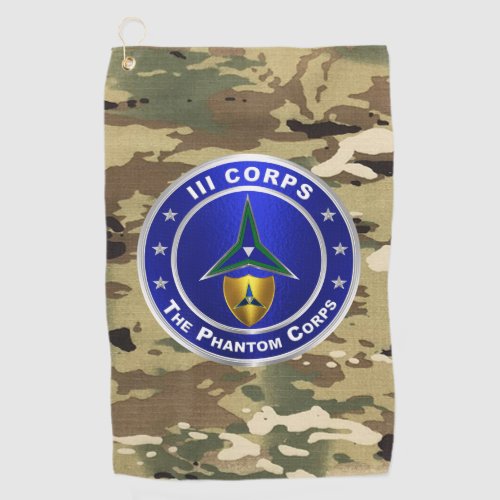 III Corps Phantom Corps Golf Towel
