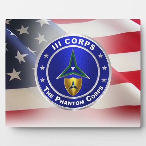 III Corps Phantom Corps  Plaque