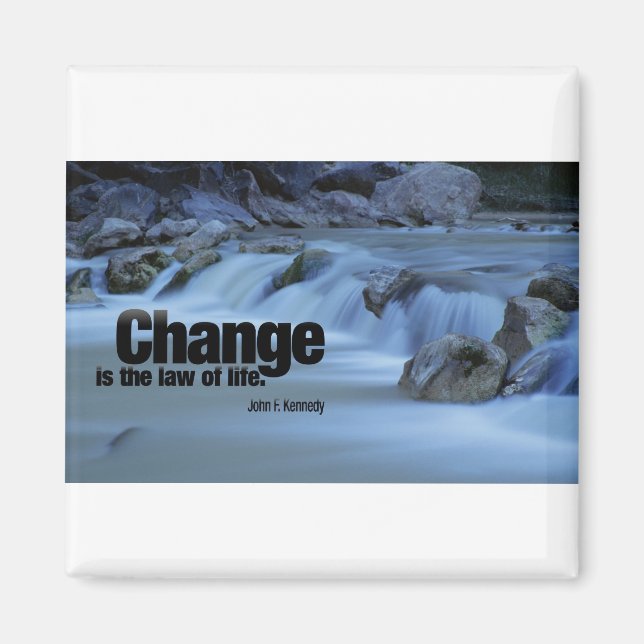 Iinspirational Quote, John F. Kennedy Magnet (Front)