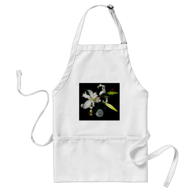 Iirsh Design -Brass and Flower Collection Adult Apron (Front)