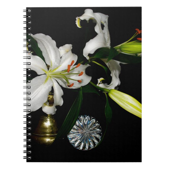 Iirsh Design -Brass and Flower Collection Notebook (Front)