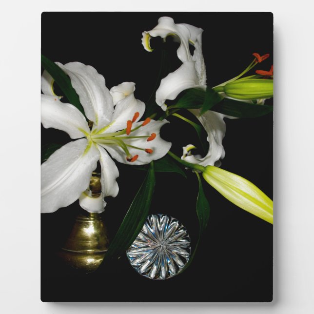 Iirsh Design -Brass and Flower Collection Plaque (Front)