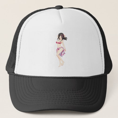 iizuki_smartdoll14 in a bikini trucker hat