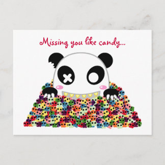 Ijimekko Panda "Missing You" Postcard