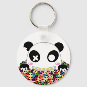 Ijimekko the Panda - Sugar Skulls Keychain