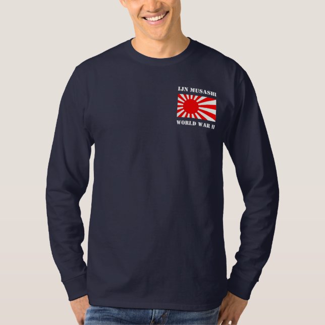 IJN Battleship Musashi Long Sleeve Tee (Front)