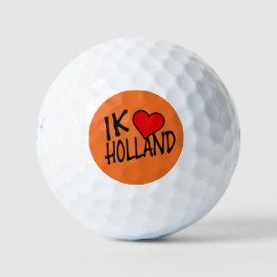 Ik Heart Holland bk on or be6 gbcnt Golf Balls