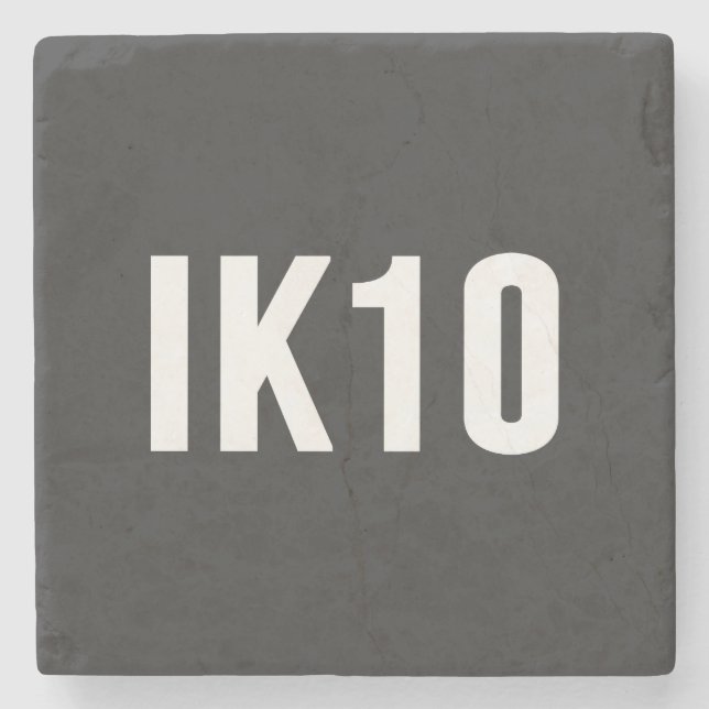 IK, Impact Protection, IK Rating, IK10 Stone Coaster (Front)