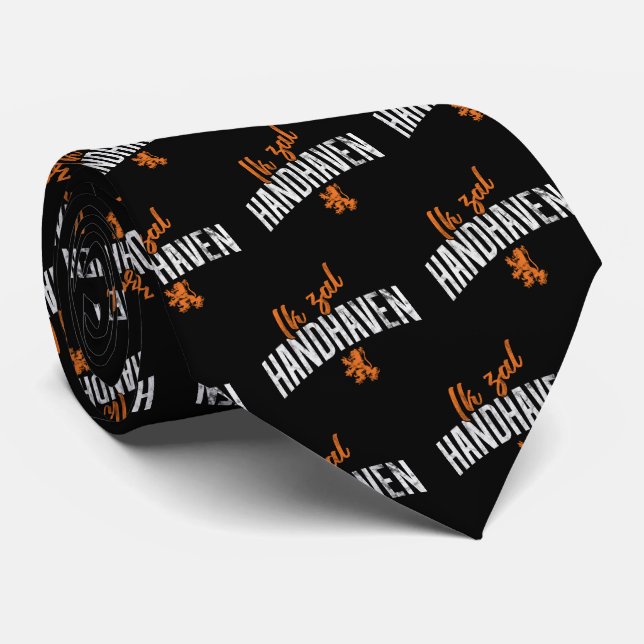 Ik Zal Handhaven Dutch Motto Neck Tie (Rolled)