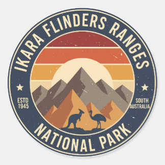 Ikara Flinders Ranges NP Retro Sticker