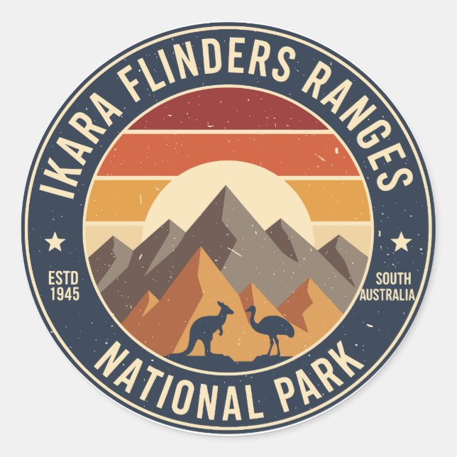 Ikara Flinders Ranges NP Retro Sticker (Front)