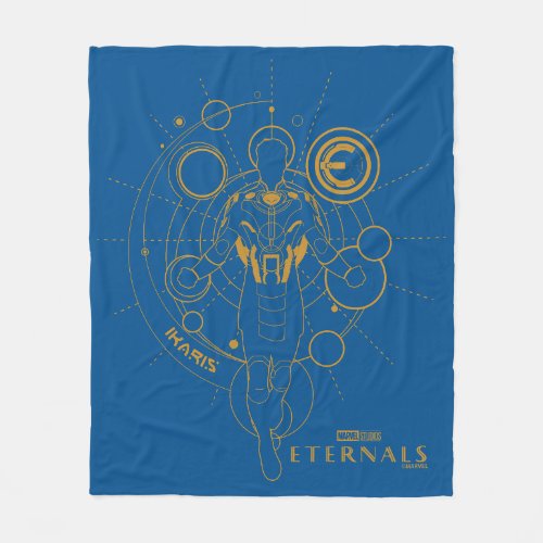 Ikaris Astrometry Outline Fleece Blanket