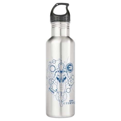 Ikaris Astrometry Outline Stainless Steel Water Bottle