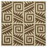 Ikat Aztec - Brown and Beige Fabric