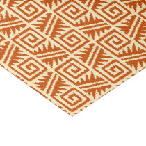 Ikat Aztec Pattern - Mandarin and Light Orange Tissue Paper