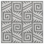 Ikat Aztec - Shades of Grey / Gray Fabric