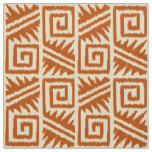 Ikat Aztec - Soft Rust Orange Fabric