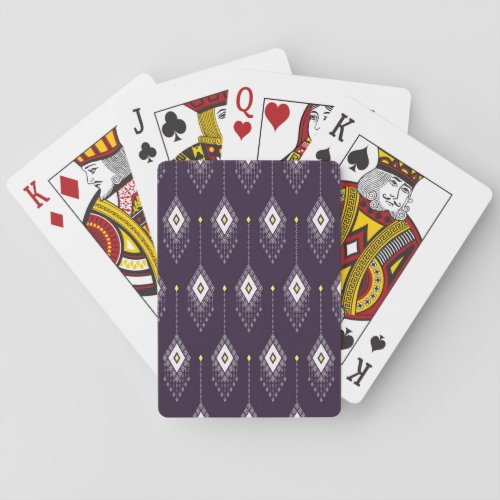 Ikat Chandelier Pattern Vintage Textile Design Playing Cards