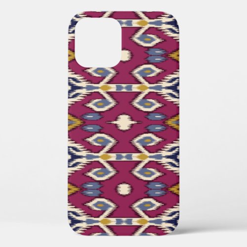 Ikat Chevron Ethnic Elegance iPhone 12 Case
