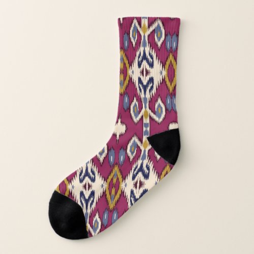 Ikat Chevron Ethnic Elegance Socks
