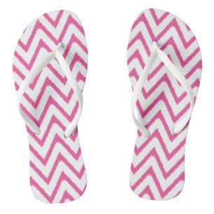 Ikat Chevron in Pink   Sandals