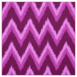 Ikat Chevron Stripes - Amethyst Purple and Violet Fabric