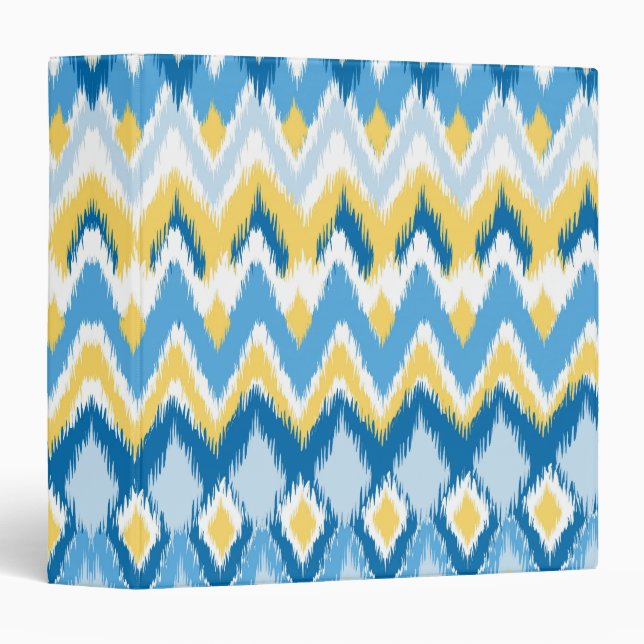 Ikat Design #5 at Emporio Moffa 3 Ring Binder (Front/Spine)