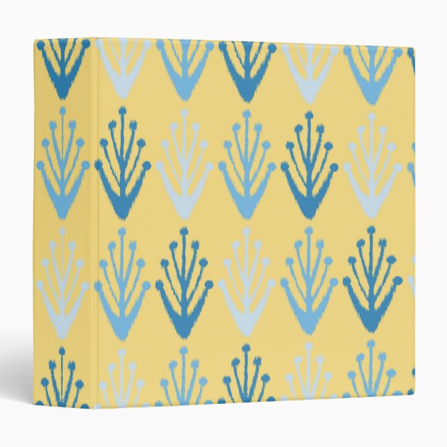 Ikat Design #8 at Emporio Moffa 3 Ring Binder (Front/Spine)