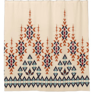 Ikat ethnic abstract beautiful art. Ikat seamless Shower Curtain