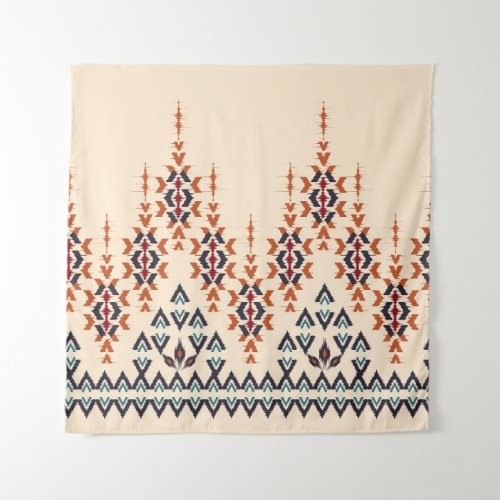 Ikat ethnic abstract beautiful art Ikat seamless  Tapestry