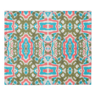 Ikat Ethnic Abstract Pattern. Shaman Pattern. Peni Duvet Cover