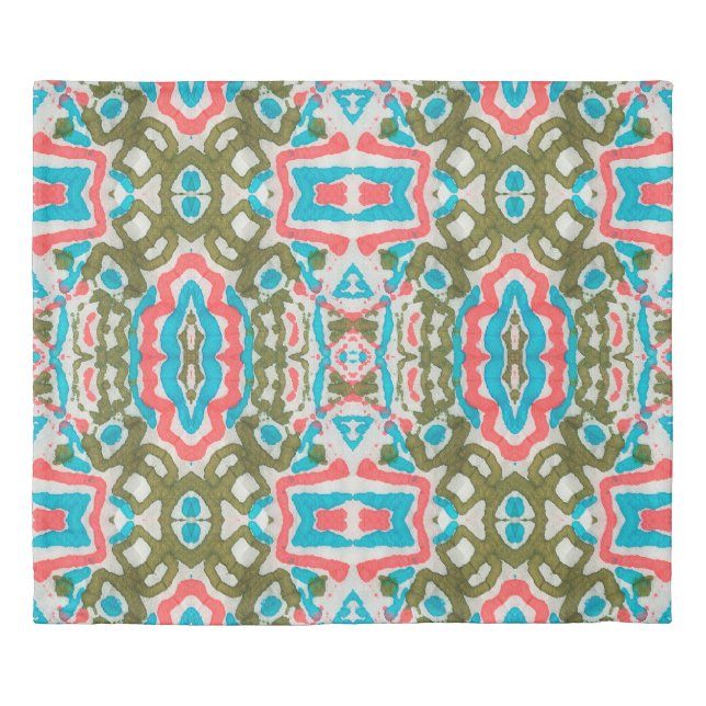 Ikat Ethnic Abstract Pattern. Shaman Pattern. Peni Duvet Cover (Front)