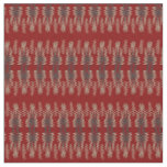 Ikat Fabric Stripes Pattern in Red Grey White