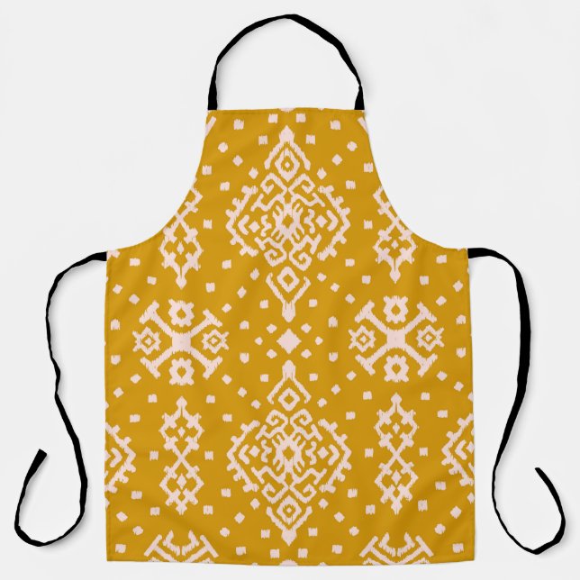 Ikat folklore ornament - ethnic texture. apron (Front)