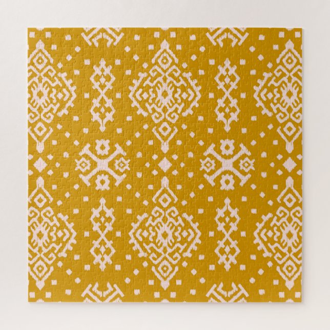 Ikat folklore ornament - ethnic texture. jigsaw puzzle (Vertical)