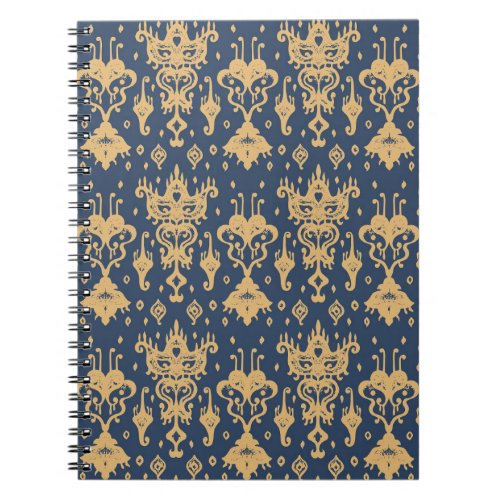 Ikat folklore ornament oriental pattern notebook