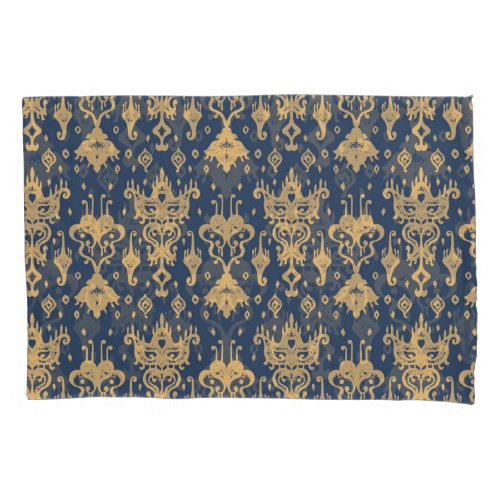 Ikat folklore ornament oriental pattern pillow case