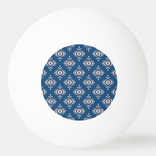 Ikat Geometric Folklore Damask Ornament Ping Pong Ball