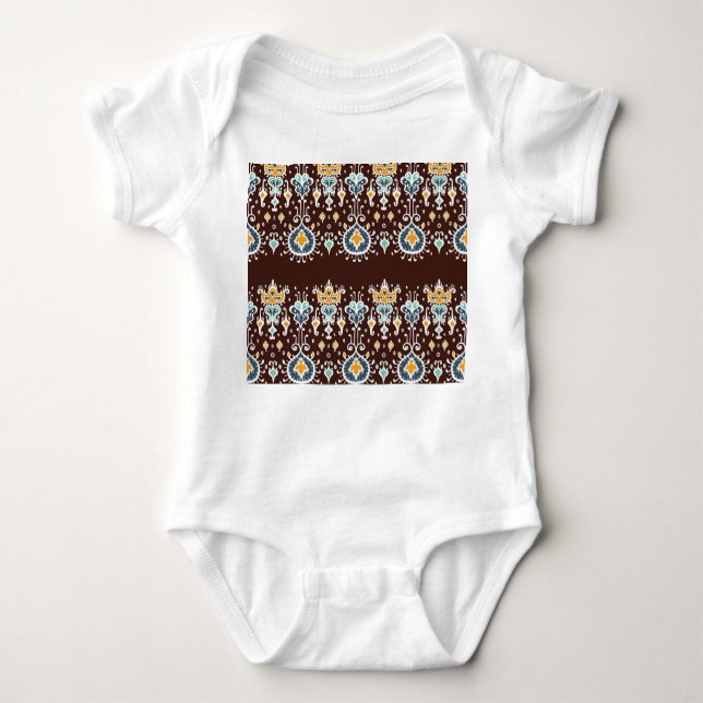 Ikat Inspiration: Oriental Elegance Baby Bodysuit (Front)
