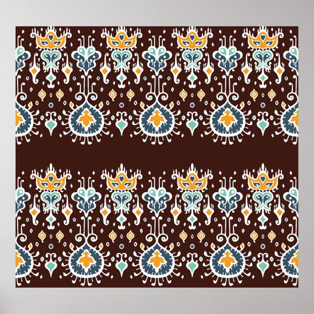 Ikat Inspiration: Oriental Elegance Poster (Front)
