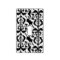 Ikat Moorish Damask - white and black