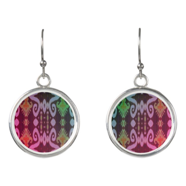 Ikat Ombre Earrings (Front)