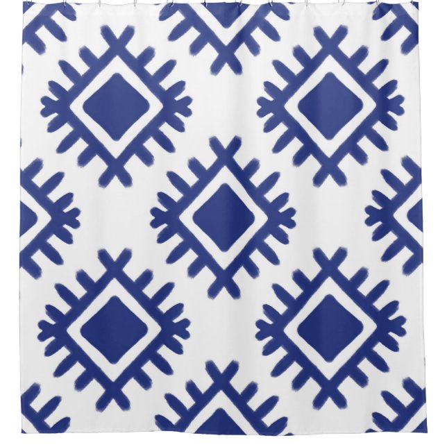 Ikat pattern Ethnic textile tribal American Americ Shower Curtain (Front)
