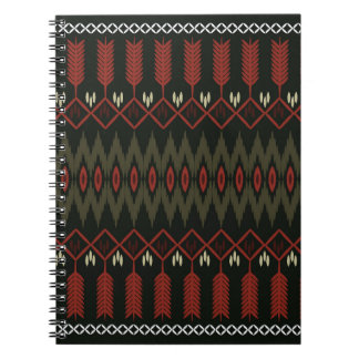 Ikat Pattern: Geometric Ethnic Ornament Notebook