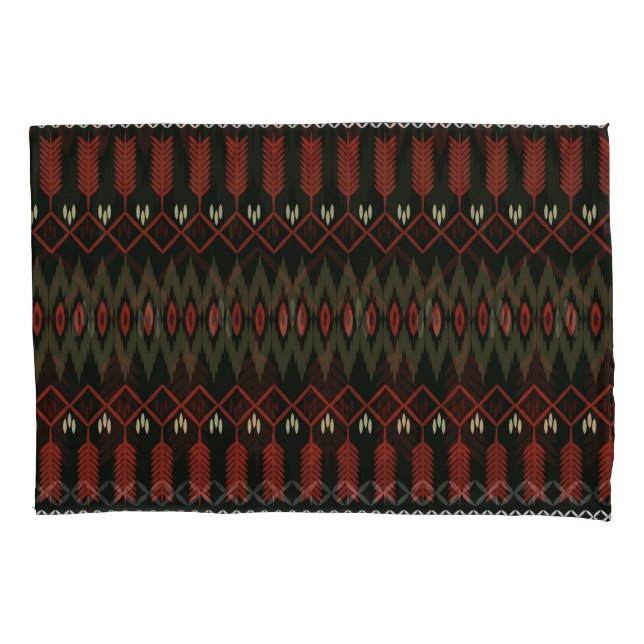 Ikat Pattern: Geometric Ethnic Ornament Pillow Case (Front)