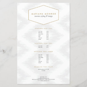 Ikat Pattern in Gray Designer Flyer