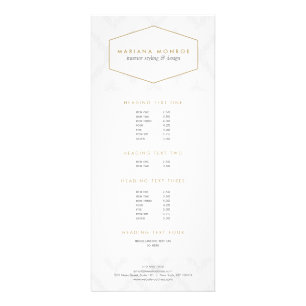 Ikat Pattern in Gray Designer Rack Card